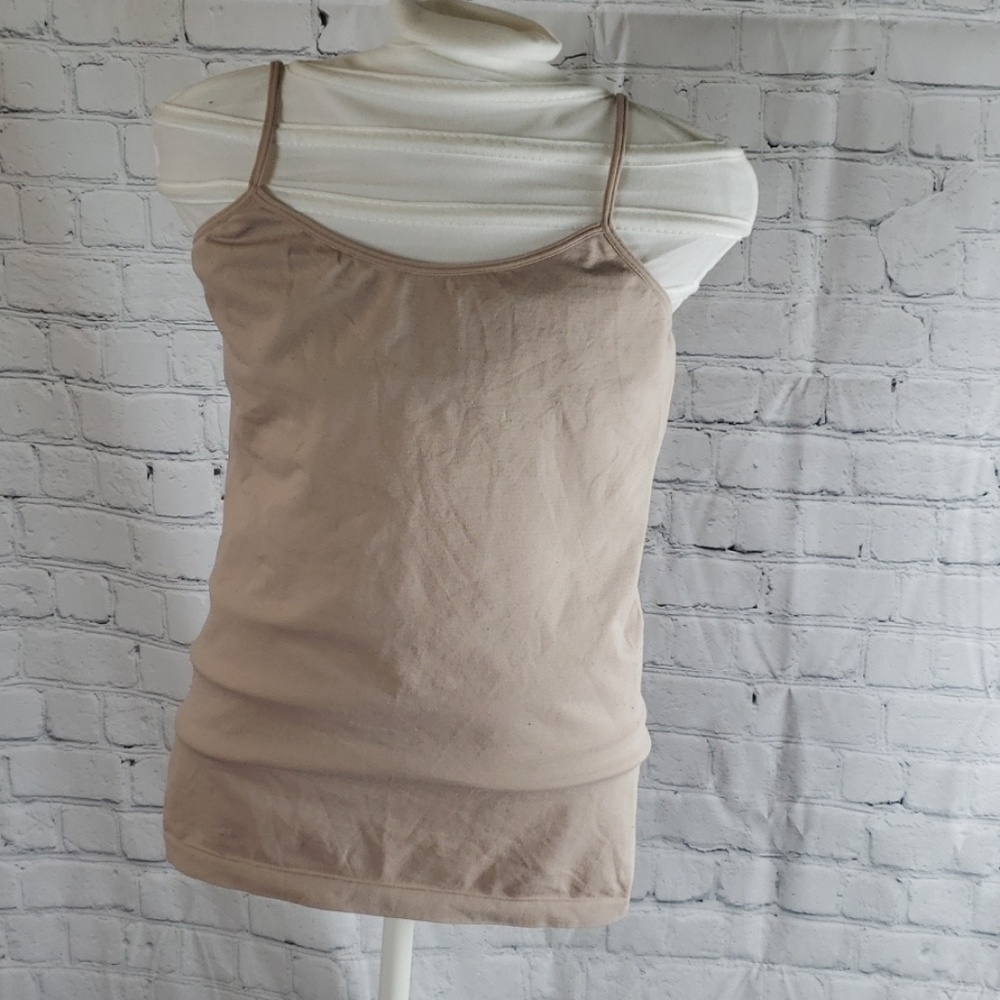 Tan stretchy bra top camisole